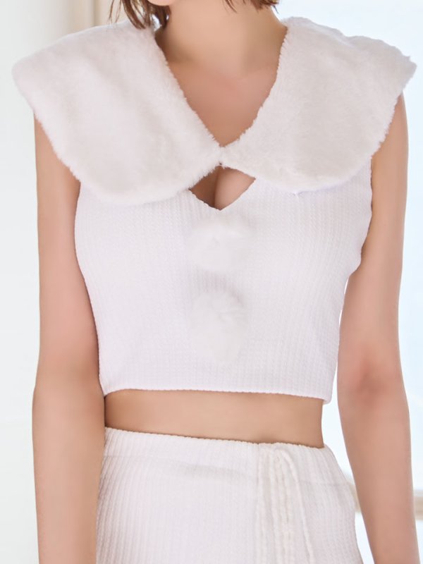 画像23: 【即日発送！】【サンタコス 5点セット】【XS-Lサイズ/1カラー】ファーティペット付きニットセットアップサンタコスプレ (SLG001) (SFB001) [OF03] (23)