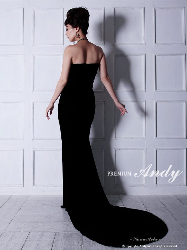 画像7: ANDY Fashion Press 07 掲載商品【PREMIUM ANDY】ベア/ベロア/マーメイド/ロングドレス /キャバドレス long[OF05] (7)