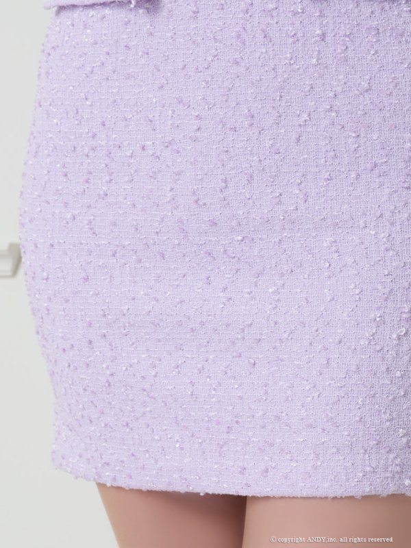 画像37: XSサイズあり【an/アン】ストレッチツイード/ フロントジップ/ ノースリーブ/ スリットネック/ ビスチェ/ タイト/ ミニドレス/ キャバドレス[OF05] (37)