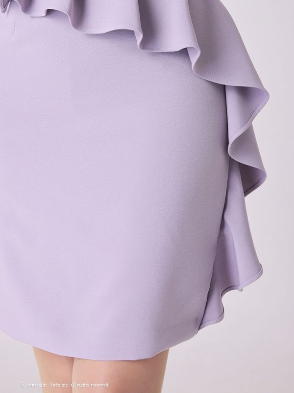 画像8: 【ANDY/アンディ】ペプラム/ フリル/ ワンカラー/ レース切り替え/ ノースリーブ/ タイト/ ミニドレス/ キャバドレス[OF05] (8)