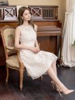 画像5: XS-Lサイズあり 【GINZA COUTURE/銀座クチュール】総レース/ パイピング/ ラインデザイン/ Aライン/ ひざ丈/ ノースリーブ/ ワンピース/ ミディアムドレス/ キャバドレス[OF2] (5)