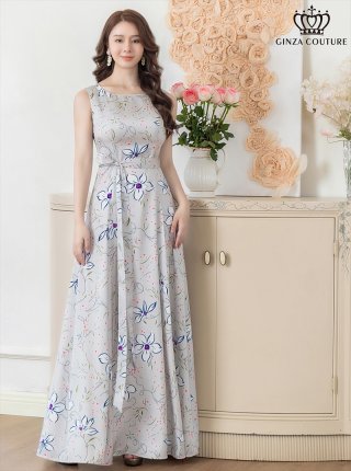 sugar(GINZA COUTURE)花柄ノースリーブロングドレス sugar(GINZA COUTURE)花柄ノースリーブロングドレス