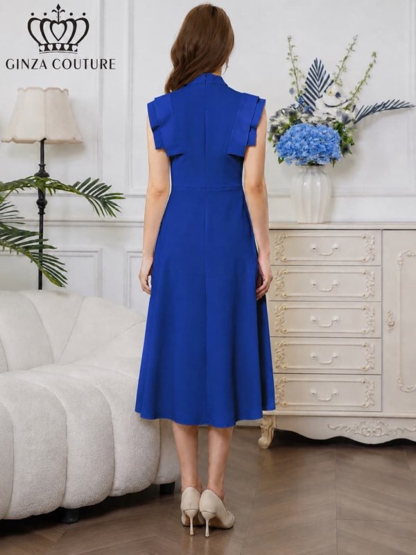 ロイヤルブルー　モデル：Aoli　身長：162cm 着用サイズ：7号(Sサイズ)