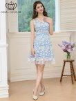 ブルーxホワイト モデル：Aoli　身長：162cm 着用サイズ：7号(Sサイズ)
