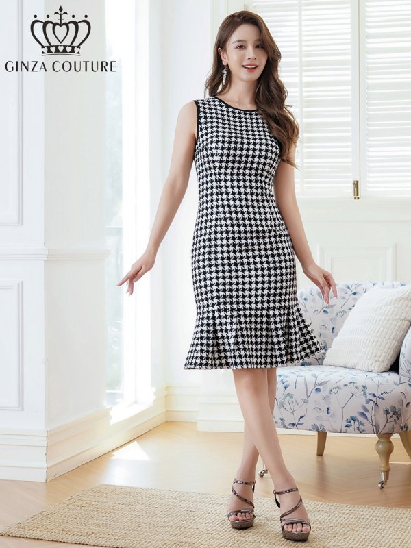 ホワイトxブラック モデル:Aoli 身長:162cm:7号(Sサイズ)サイズ