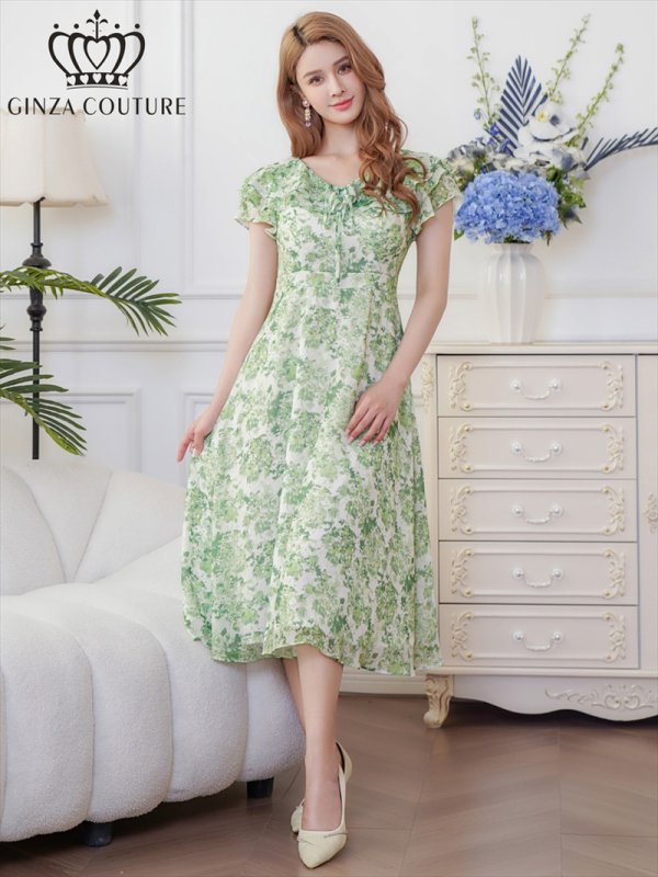 グリーン モデル:Aoli 身長:162cm 着用サイズ:7号(Sサイズ)