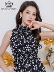 ブラックxホワイト　モデル：Didi　身長：166cm　着用サイズ：7号(Sサイズ)
