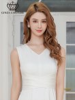 ホワイト モデル：Aoli　身長：162cm 着用サイズ：7号(Sサイズ)