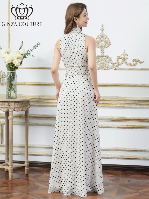 ホワイト×ブラック モデル：Aoli　身長：162cm 着用サイズ：7号(Sサイズ)