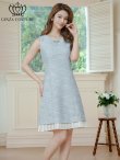 ブルー モデル：Aoli　身長：162cm 着用サイズ：7号(Sサイズ)