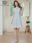 ブルー モデル：Aoli　身長：162cm 着用サイズ：7号(Sサイズ)