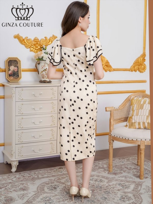 ホワイト　モデル：Didi　身長：166cm　着用サイズ：7号(Sサイズ)