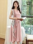 ピンク　モデル：Qiqi　身長：160cm　着用サイズ：7号(Sサイズ)