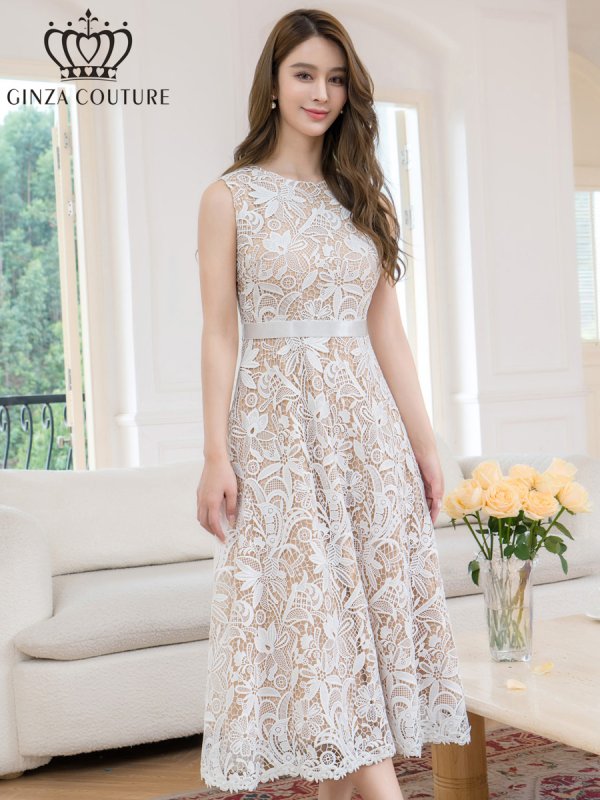 ホワイト モデル:Aoli 身長:162cm 着用サイズ:7号(Sサイズ)