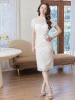 ホワイト モデル：Aoli　身長：162cm 着用サイズ：7号(Sサイズ)