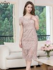 ベージュ　モデル：Aoli　身長：162cm　着用サイズ：7号(Sサイズ)