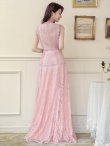 画像6: XS-Lサイズあり【ERUKEI エルケイ】総レース/ ノースリーブ/ Aライン/ ロングドレス/ キャバドレスlong[OF2] (6)