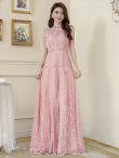 画像2: XS-Lサイズあり【ERUKEI エルケイ】総レース/ ノースリーブ/ Aライン/ ロングドレス/ キャバドレスlong[OF2] (2)