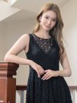 画像4: XS-Lサイズあり【SETTAN/セッタン】総レース/ ノースリーブ/ Aライン/ ロングドレス/ キャバドレスlong[OF2] (4)