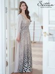 ベージュ×ブラック モデル:Aoli 身長:162cm 着用サイズ:7号(Sサイズ)