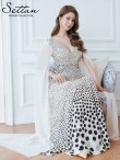 ベージュ×ブラック モデル:Aoli 身長:162cm 着用サイズ:7号(Sサイズ)