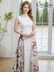 ホワイトxブラウン　モデル：Aoli　身長：162cm　着用サイズ：7号(Sサイズ)
