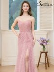 ピンク×ホワイト　モデル：Aoli　身長：162cm　着用サイズ：7号(Sサイズ)