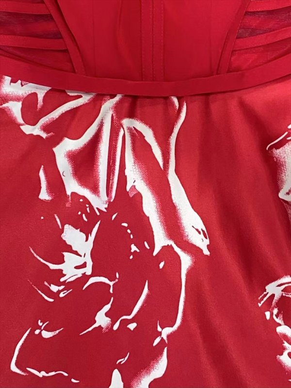 ワインレッドxホワイト