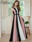 ブラックxピンク モデル：Aoli　身長：162cm　着用サイズ：7号(Sサイズ)