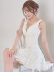 ホワイト　モデル：れみれみ　身長：163cm　着用サイズ：7号(Sサイズ)