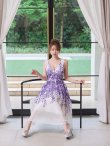 パープル　モデル：ゆめ　身長：160cm 着用サイズ：7号(Sサイズ)