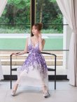 パープル　モデル：ゆめ　身長：160cm 着用サイズ：7号(Sサイズ)