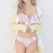 画像3: SALE！【ラッシュガード】UVカットジャージ/スウェット/部屋着/パジャマ/  杉原杏璃×sugar&Jewelsコラボプルメリアジャージ/スウェット/部屋着/パジャマ/[HC03] (3)
