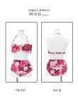 画像10: 【ビキニ】【水着】バストリボンハイウエストフラワービキニ[YMT] (10)