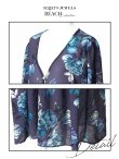 画像14: SALE！【ビキニ】【水着】ペプラムフリルモーヴパープルフラワービキニ [YMT] (14)