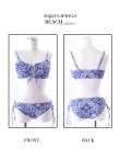 画像10: SALE！【ビキニ】【水着】フロントレースアップパネル柄ビキニ	[YMT] (10)