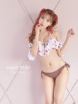 画像1: 【ビキニ】【水着】フリルショルダーさくらんぼビキニ[YMT] (1)
