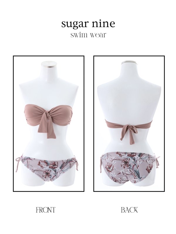 画像10: 【即日発送】【水着セール】【ビキニ】【水着】フロントリボンバンドゥビキニ[YMT] (10)