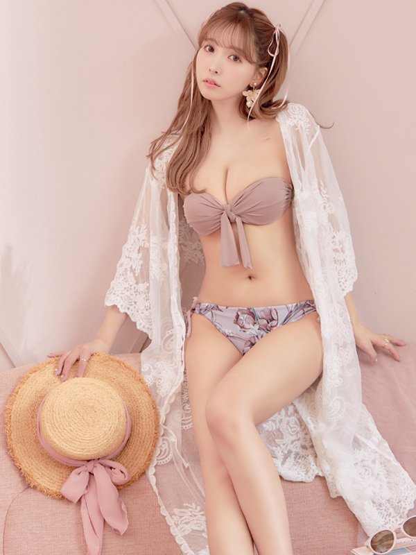 画像7: 【即日発送】【水着セール】【ビキニ】【水着】フロントリボンバンドゥビキニ[YMT] (7)