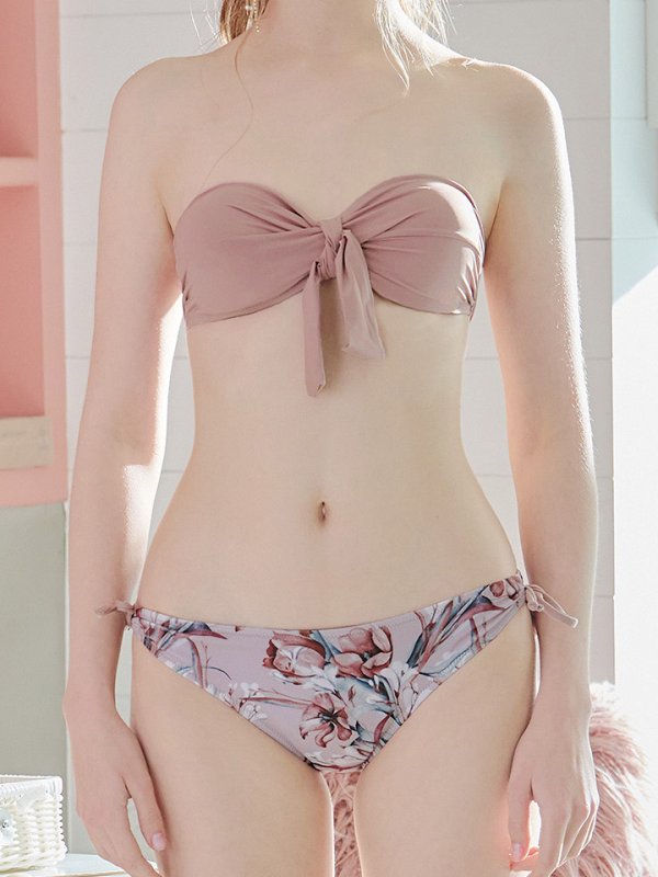 画像5: 【即日発送】【水着セール】【ビキニ】【水着】フロントリボンバンドゥビキニ[YMT] (5)