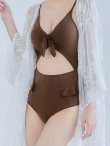 画像6: 値下げ！【ビキニ】【水着】ストリボンワンピースビキニ[YMT] (6)