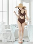 画像4: 値下げ！【ビキニ】【水着】ストリボンワンピースビキニ[YMT] (4)