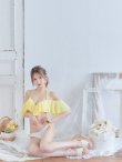 画像7: 【ビキニ】【水着】フリルショルダーフラワービキニ[YMT] (7)