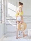 画像4: 【ビキニ】【水着】フリルショルダーフラワービキニ[YMT] (4)