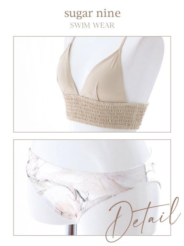 画像10: 【即日発送】【水着セール】【ビキニ】【水着】バッククロス大理石ビキニ[YMT] (10)