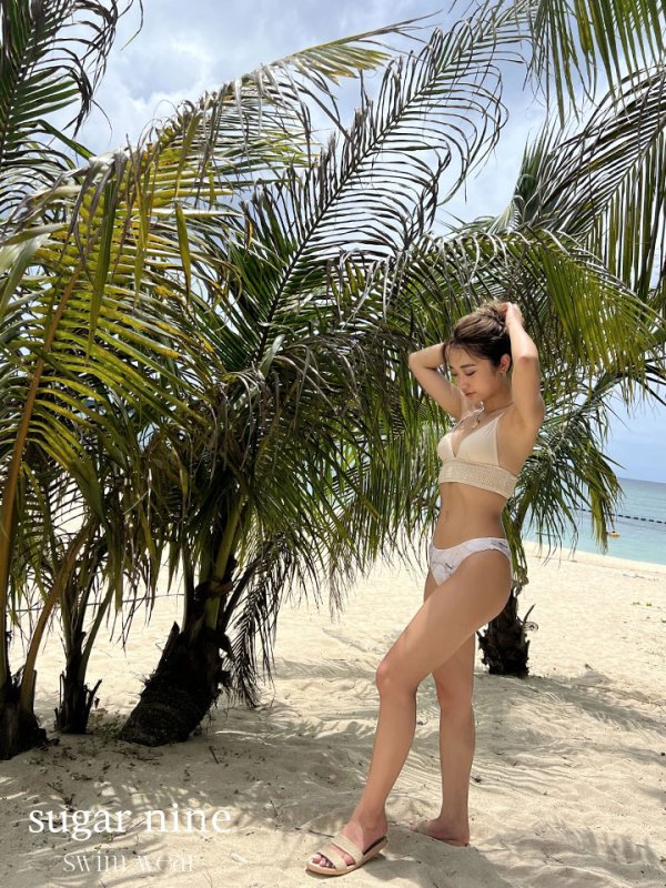 画像4: 【即日発送】【水着セール】【ビキニ】【水着】バッククロス大理石ビキニ[YMT] (4)