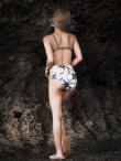 画像9: SALE！【ビキニ】【水着】ボタニカル柄ハイウエストビキニ[YMT] (9)