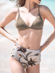 画像5: SALE！【ビキニ】【水着】ボタニカル柄ハイウエストビキニ[YMT] (5)