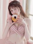 画像8: 【ビキニ】【水着】スカート付き2way ギンガムチェック柄 クロスビキニ 3点セット【予約/6月下旬発送予定】[YMT](MG-SN003) (8)