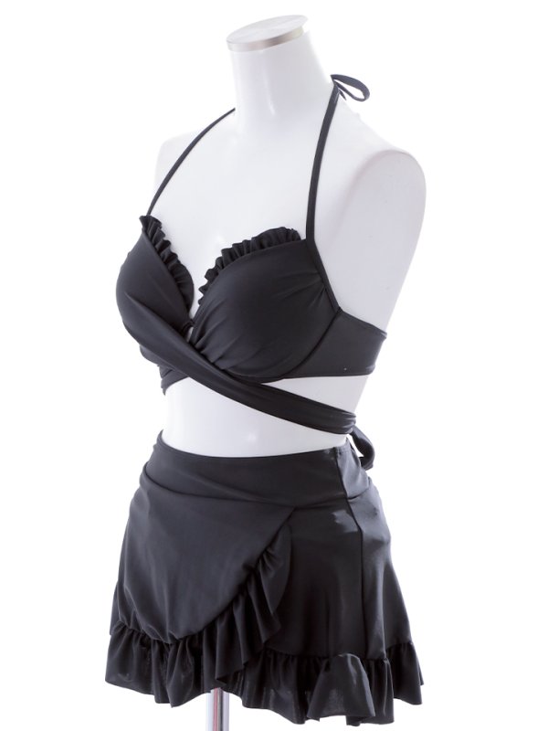 画像34: 【即日発送】【ビキニ】【水着】ホルターネックハイウエストビキニ[YMT] (34)